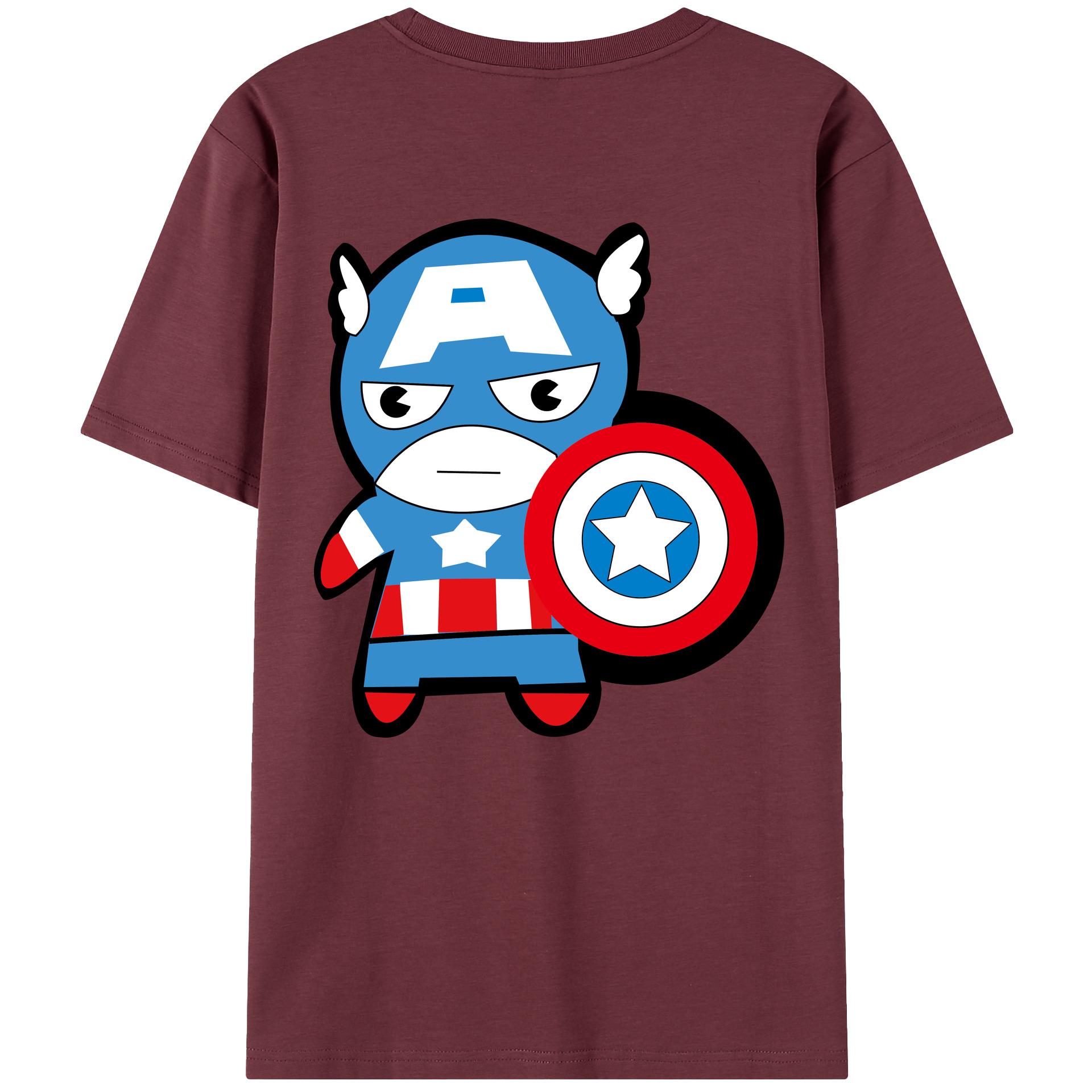 （画像用） アベンジャーズ The Avengers 綿100％半袖Tシャツ（背面プリント）